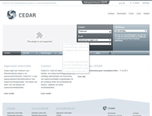Tablet Screenshot of cedar.nl