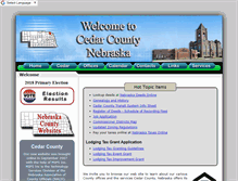 Tablet Screenshot of co.cedar.ne.us