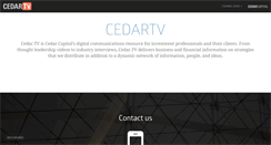 Desktop Screenshot of cedar.tv